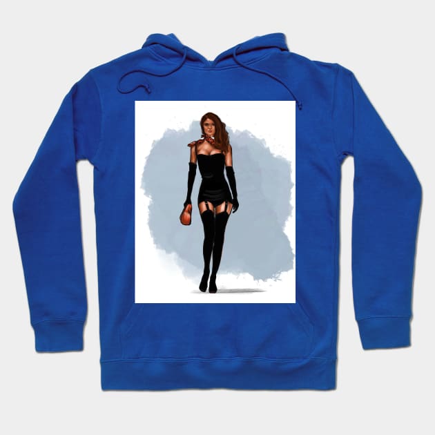 Helena Christensen Hoodie by Svetlana Pelin